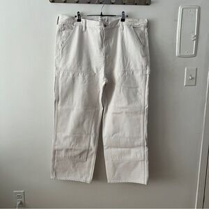 Abercrombie & Fitch Cream Slouchy Jean